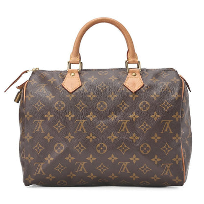 Louis Vuitton Monogram Speedy -30 Handbag M41526 Brown (gold Hardware) [no