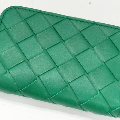 Bottega Veneta Coin Case Intrecciato Calfskin Green