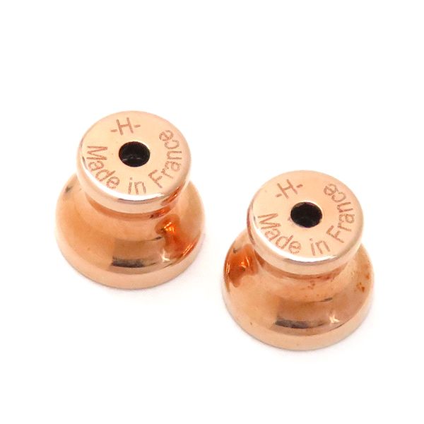 Hermes Earrings Pop Ash Hearrings Mini Metal Enamel Rose Dragee and Pink Gold