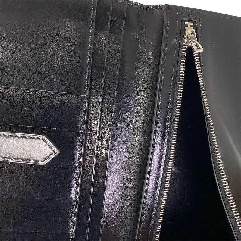 Hermes Box Calf Bearn Bifold Wallet