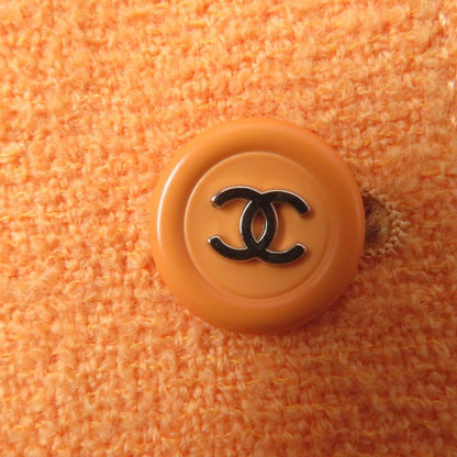 CHANEL Vintage 96P P06565v04632 Wool Nylon Coco Mark Button Tweed Tailored