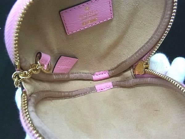 Gucci 701062 Leather Coin Case Multi Case Coin Purse Pink Fe4215