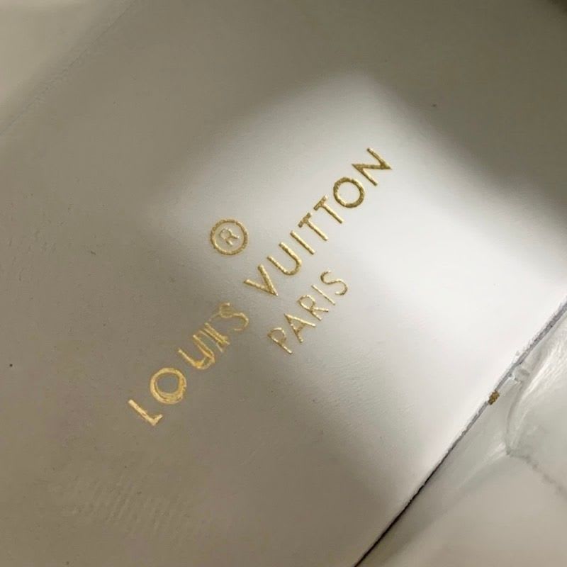 Louis Vuitton Stellar Line Monogram Sneakers Shoes Leather White Brown Logo