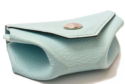 Hermes Coin Case Coin Purse Hermes Le Van Cattle Leather Light Blue