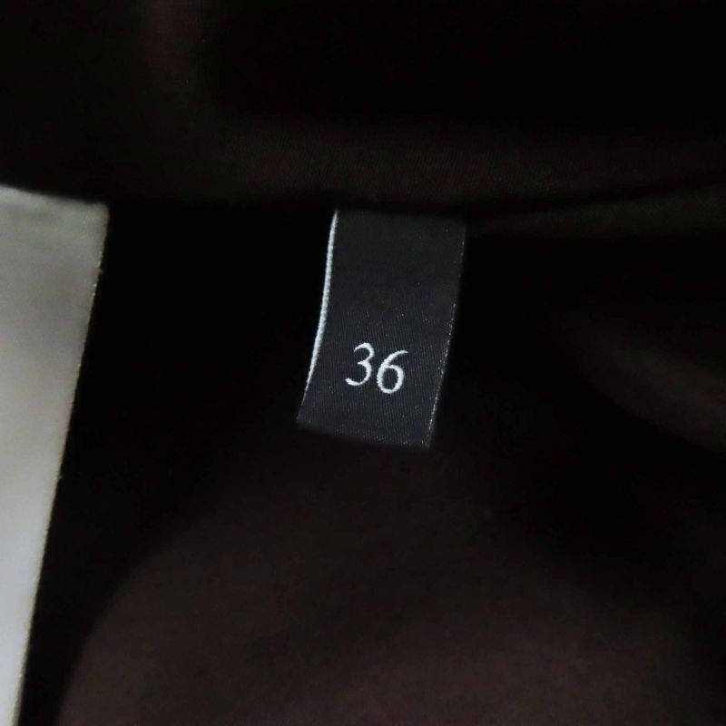 Gucci 410797 Lamb Leather 100% Silk Lining Horsebit Skirt Brown Gold Hardware