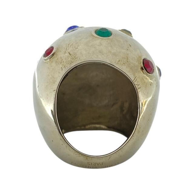 Louis Vuitton Ring Planet Strass Cocktail Ring Accessory Small Metal Rhinestone