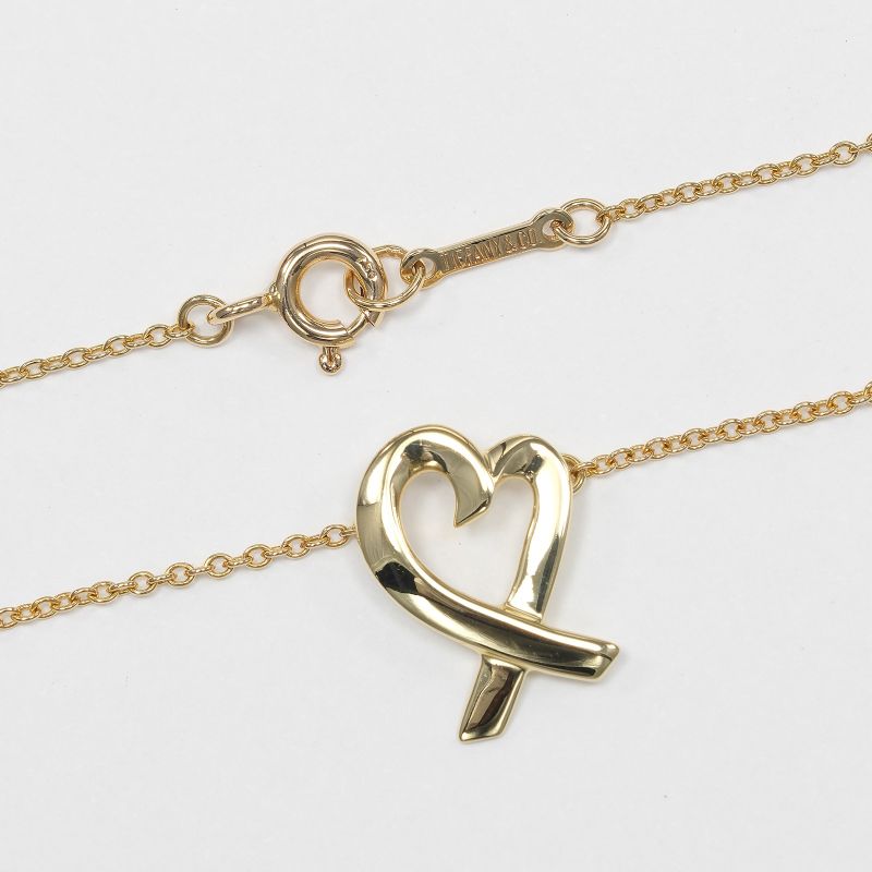Tiffany & Co Loving Heart 18K Yellow Gold Ladies 2.8g Necklace