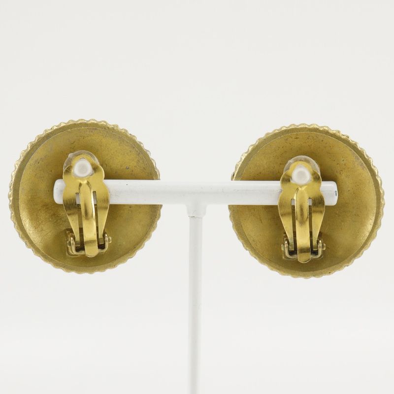 Chanel COCO Logo Vintage Gold Plated 94P Ladies 28.0g Earring