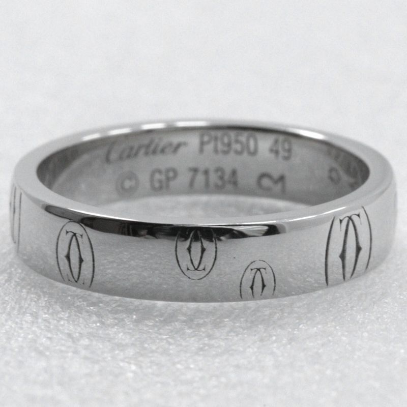 Cartier Happy Birthday Pt950platinum #9 Ladies 5.8g Ring