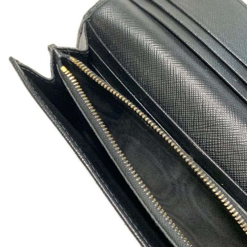 Prada Long Wallet - 1mh132 Black Leather