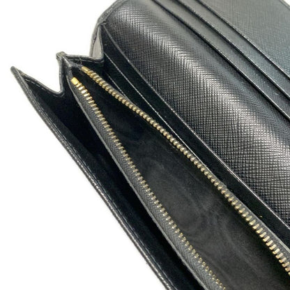 Prada Long Wallet - 1mh132 Black Leather