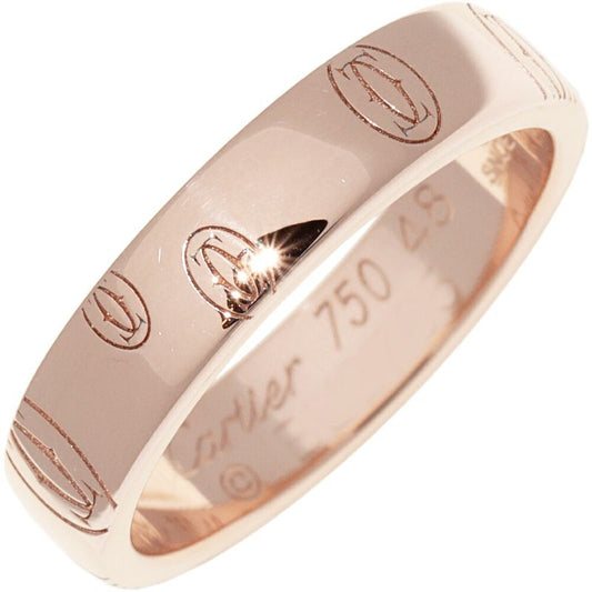 Cartier Ring 18K Pink Gold Happy Birthday Ring SM Logo Cartier Wedding Ring