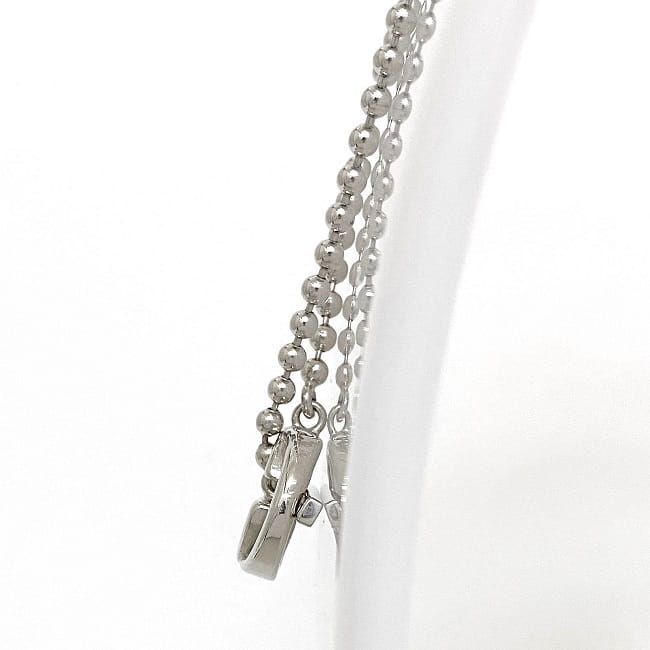 Gucci Ball Chain Necklace in Silver with Star Ring