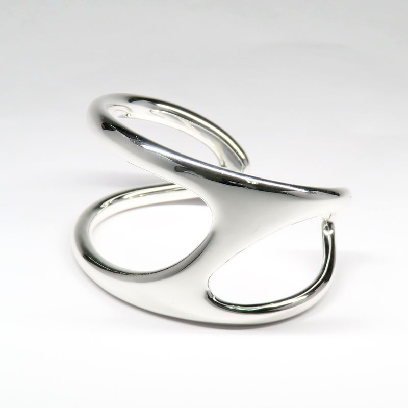 Hermes Bracelet Chaine D'ancre Punk Bangle #15 Ag925 Silver - 2023