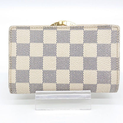 Louis Vuitton Damier Azure Portefeuille Viennois Foldable Wallet Clasp Gusset