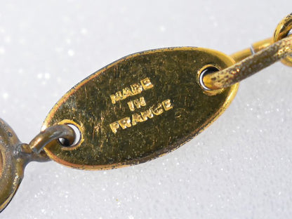 Authentic Chanel Coco Mark Necklace Pendant GP Gold Plated Accessories Jewelry