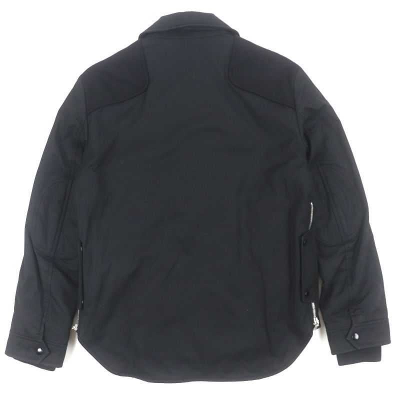  Saint Laurent Paris 486134 Checkered Lined Elbow Patch Cotton Double Zip Up