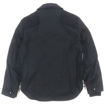  Saint Laurent Paris 486134 Checkered Lined Elbow Patch Cotton Double Zip Up