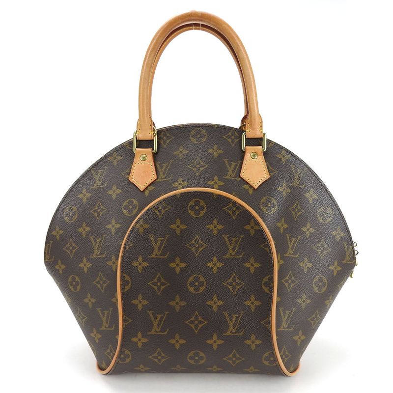 Louis Vuitton Handbag Ellipse MM M51126 Monogram Brown Gold Hardware Casual