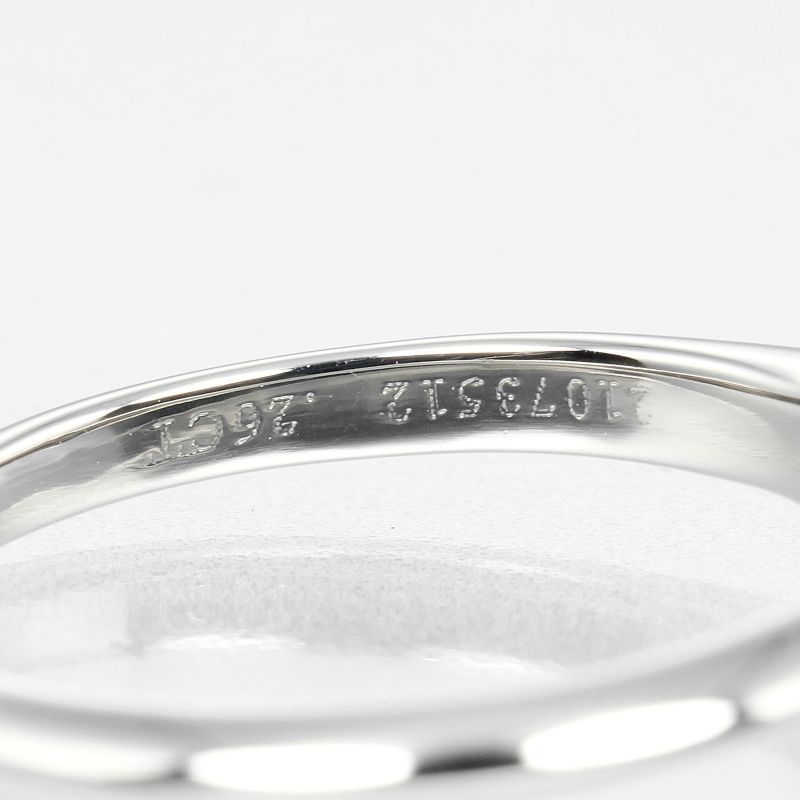 Tiffany & Co Solitaire 0.26ct Pt950platinum × Diamond #8 Ladies G Ring