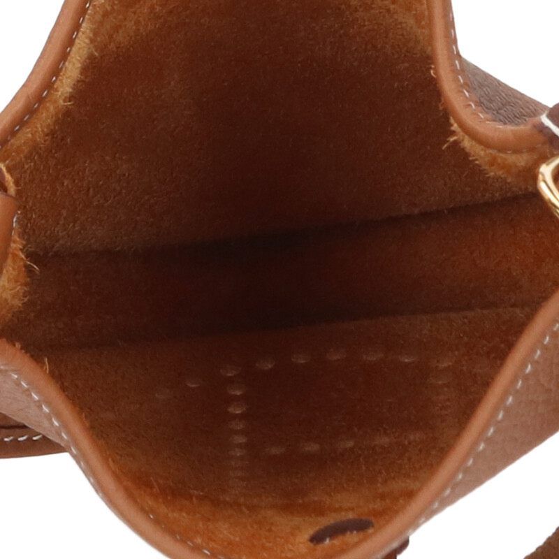 Hermes Evelyn TPM W Engraved Ghardware Gold Taurillon Clemence Shoulder Bag