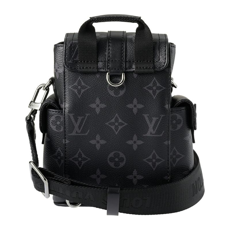 Louis Vuitton Shoulder Bag Nano Christopher Black/gray