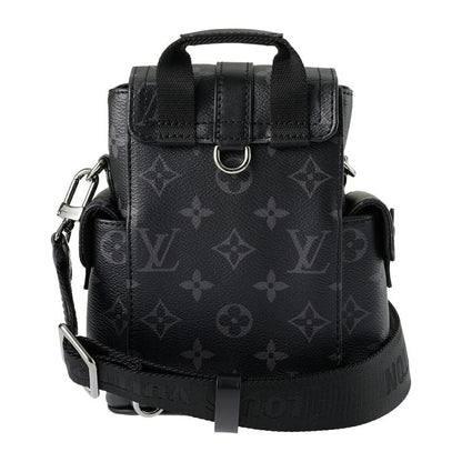 Louis Vuitton Shoulder Bag Nano Christopher Black/gray