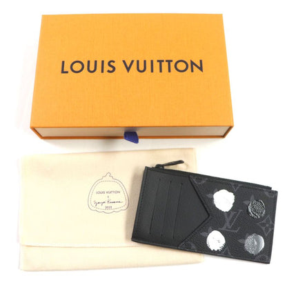 Louis Vuitton Yayoi Kusama M81930 Monogram Eclipse LV YK Coin Card Boulder