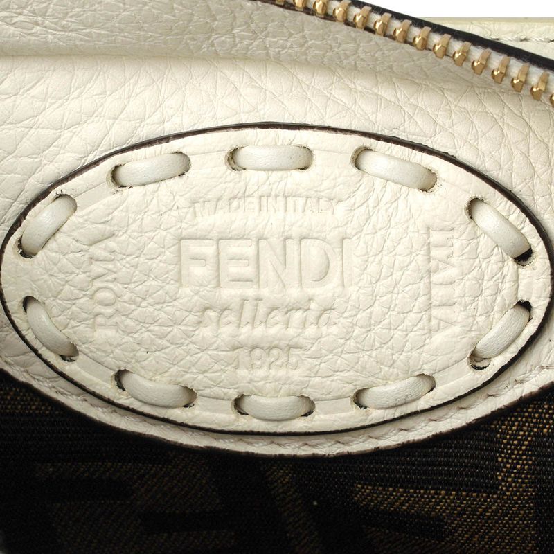Fendi Handbag Roll Mini White