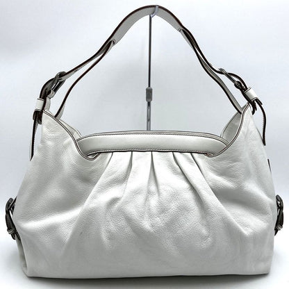 Fendi 23058br579yr2088 Handbag Shoulder Bag Leather White Women Men Fashion