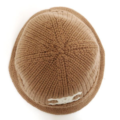 Celine Triomphe Crochet Bucket Hat 2a80t384d Camel Beige Cashmere Celine