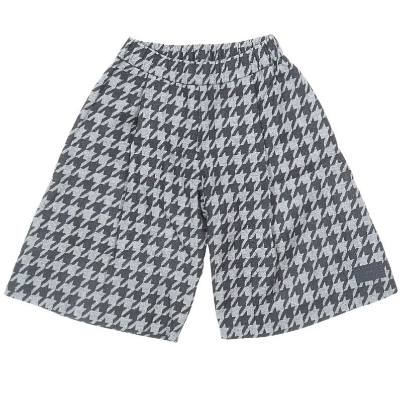 Unused Dior Wide Wool Half Pants Staggered Monochrome Flared Wes Togo M Shorts