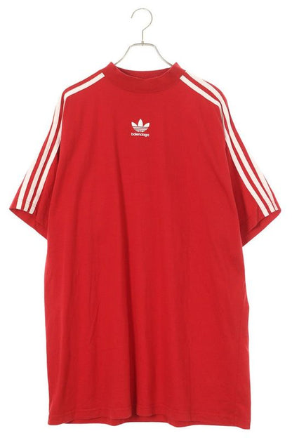 Balenciaga X Adidas 739101 Tnva6 Three Line Logo Print T-shirt Men's 2