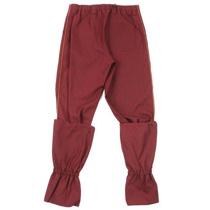 Gucci 20SS 614939 Cotton GG Jacquard Layered Hem Design Pants Worn On The