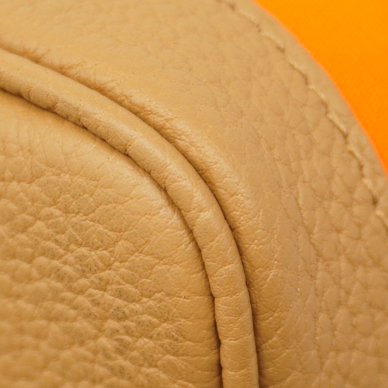 Hermes Tote Garden Party TPM Toile Officier Negonda Orange Biscuit Silver