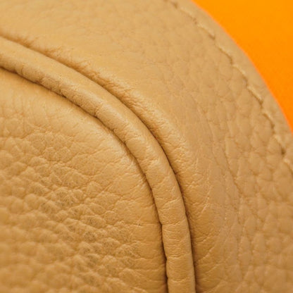 Hermes Tote Garden Party TPM Toile Officier Negonda Orange Biscuit Silver