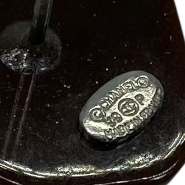 Chanel Earrings Accessories Small Accessories Coco Mark Octagon Plastic Brown