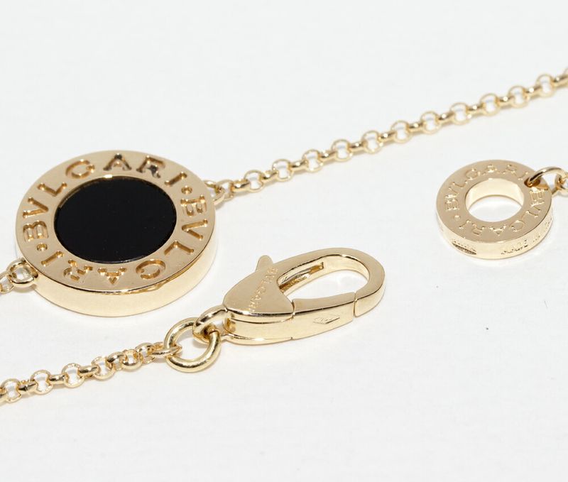Bulgari Bracelet 18K Yellow Gold Onyx Bulgari Bracelet M/L