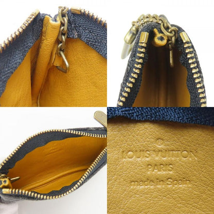 Louis Vuitton Coin Case Pochette Cles M95616 Monogram Denim Gray Black Gold