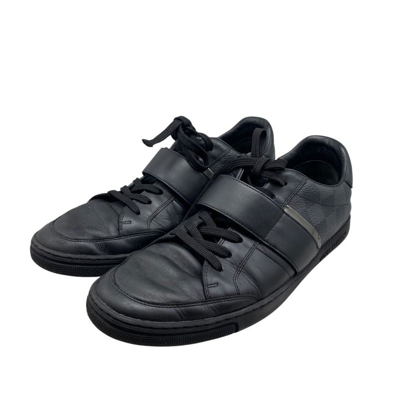 Em0441 Louis Vuitton Graphite Low Cut Sneakers Size 7 Preowned