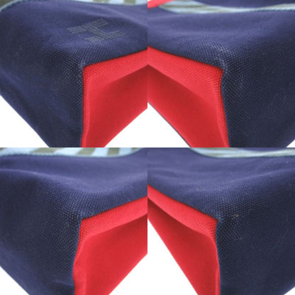 Hermes Gimetto Jumping High Case 456116 Clutch Bag Canvas/cotton Navy Blue 1032