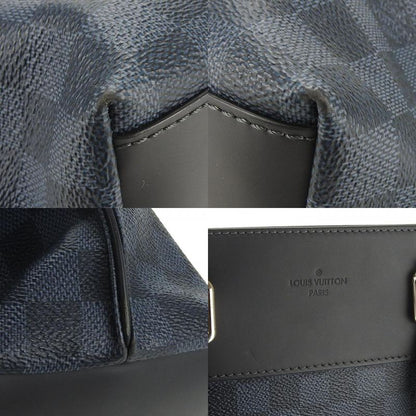 Louis Vuitton Tote Cabas Voyage N41397 Damier Cobalt Canvas Navy Silver
