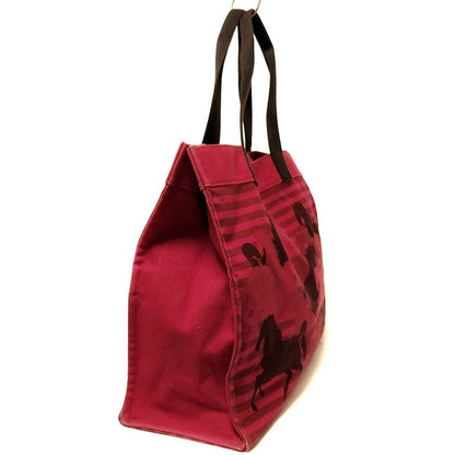Hermes Tote Bag Chevaux En Camouflage Pink And Dark Brown