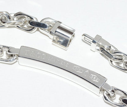Tiffany & Co Bracelet SV 1837 Makers ID Chain Bracelet Medium