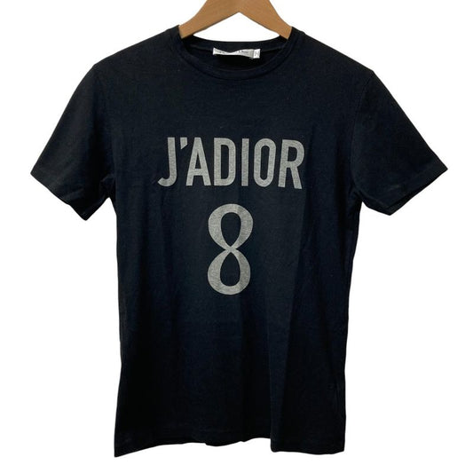 Christian Dior J'adior 8 Print Short Sleeve T-Shirt XS Black Women Used