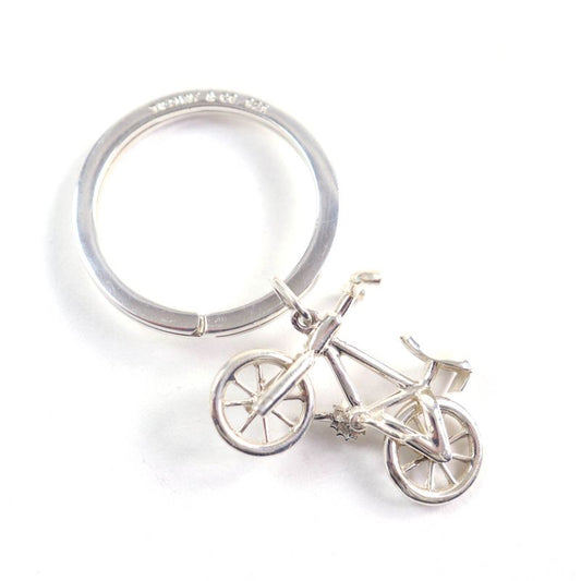 Tiffany & Co Sv925 Rare Model Bicycle Key Ring Key Holder Silver