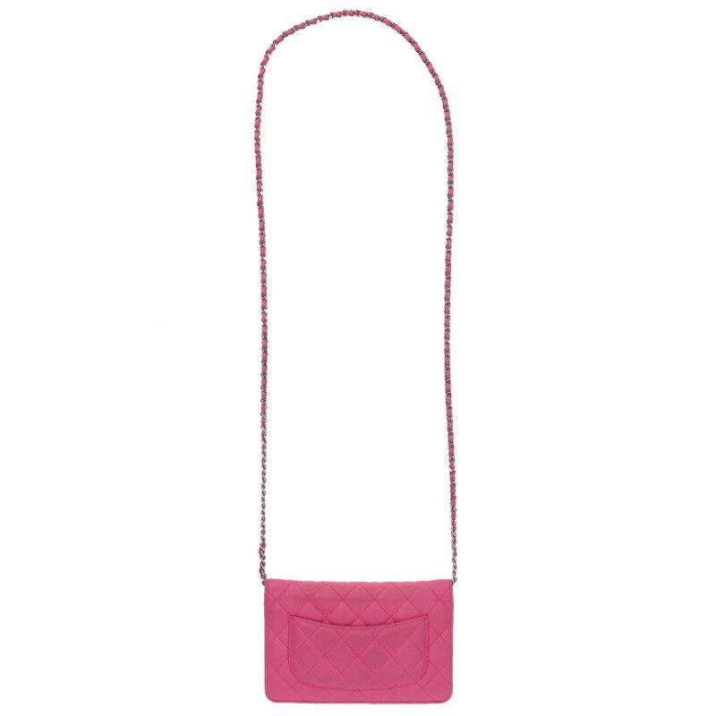 Chanel Matelasse Caviar Skin Chain Wallet Women