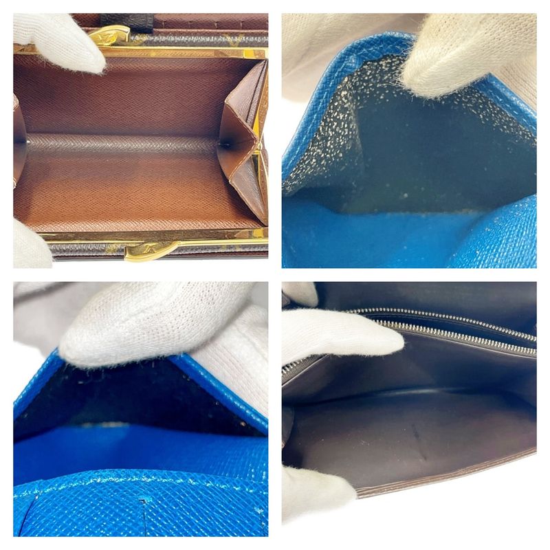 Louis Vuitton Monogram PVC Wallets Set of 3 Brown 395752 Folding Wallets