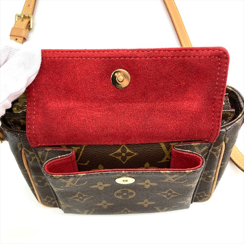 Louis Vuitton Viva Cité PM Shoulder Bag Monogram Canvas M51165 Brown Gold