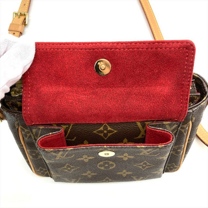 Louis Vuitton Viva Cité PM Shoulder Bag Monogram Canvas M51165 Brown Gold